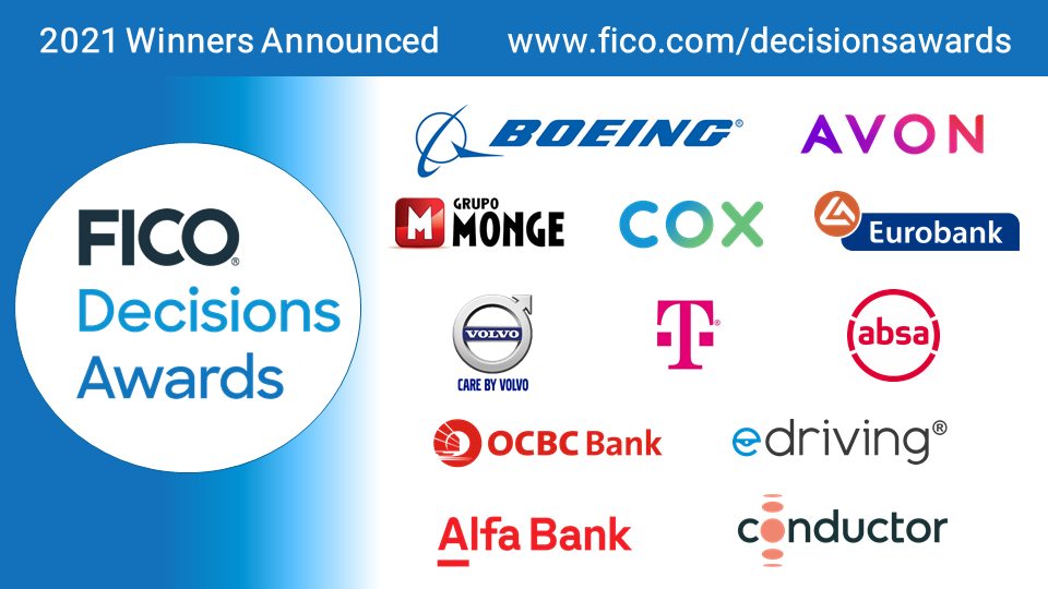 FICO Decisions Awards 2021 Winners