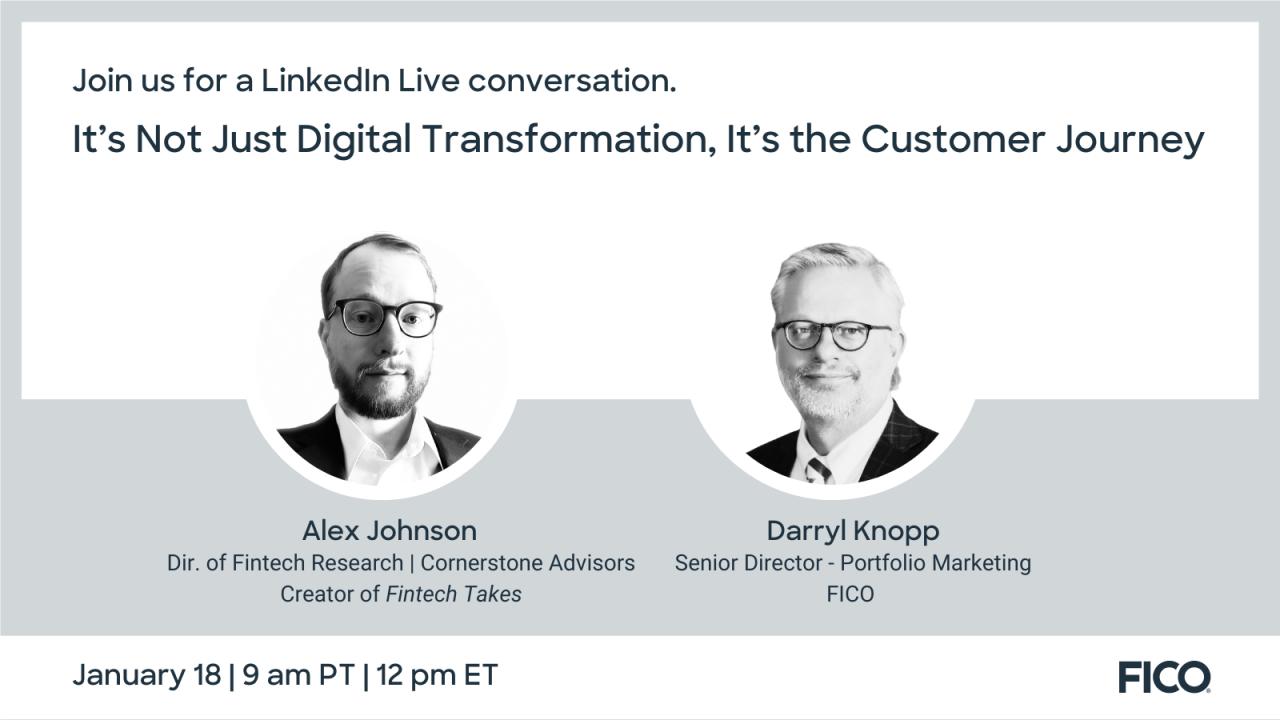 Digital Banking LinkedIn Live talk
