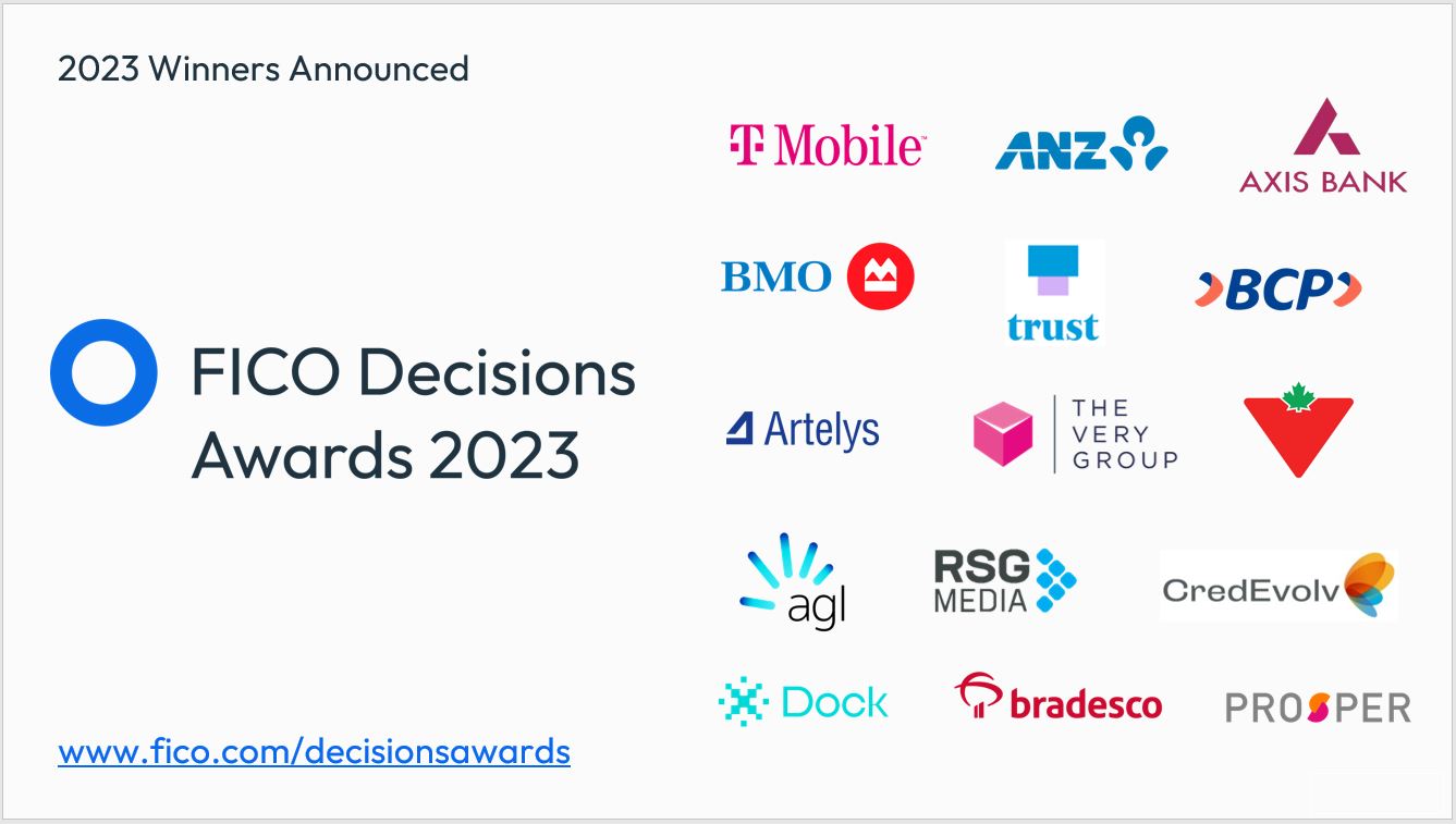 2023 FICO Decisions Award Winners