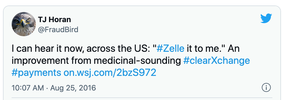 Horan Tweet.png TJ Horan tweet on real-time payments