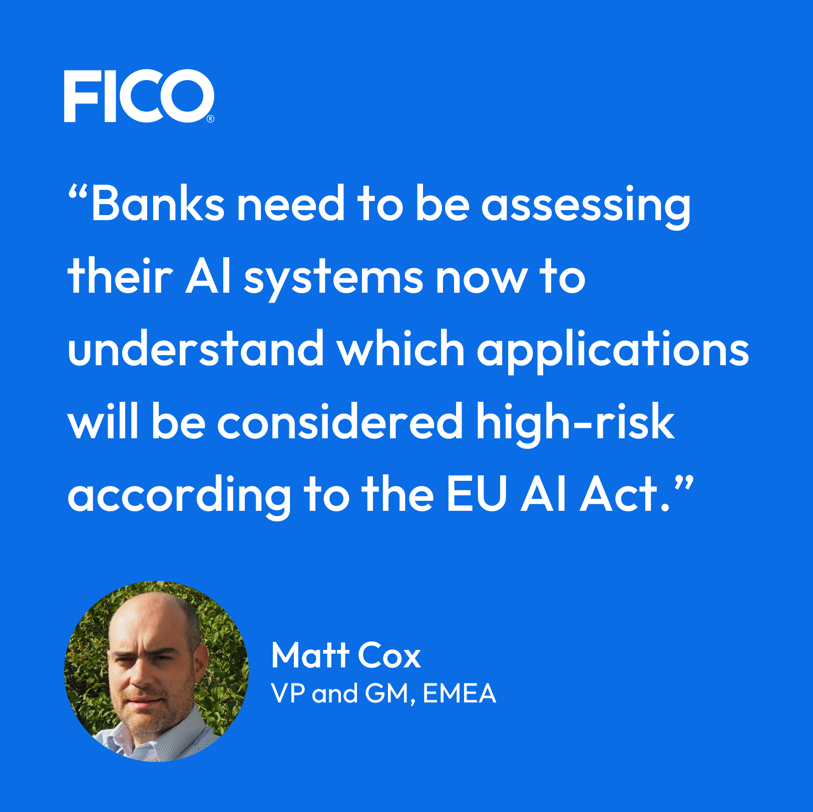 Matt Cox on EU AI regulation