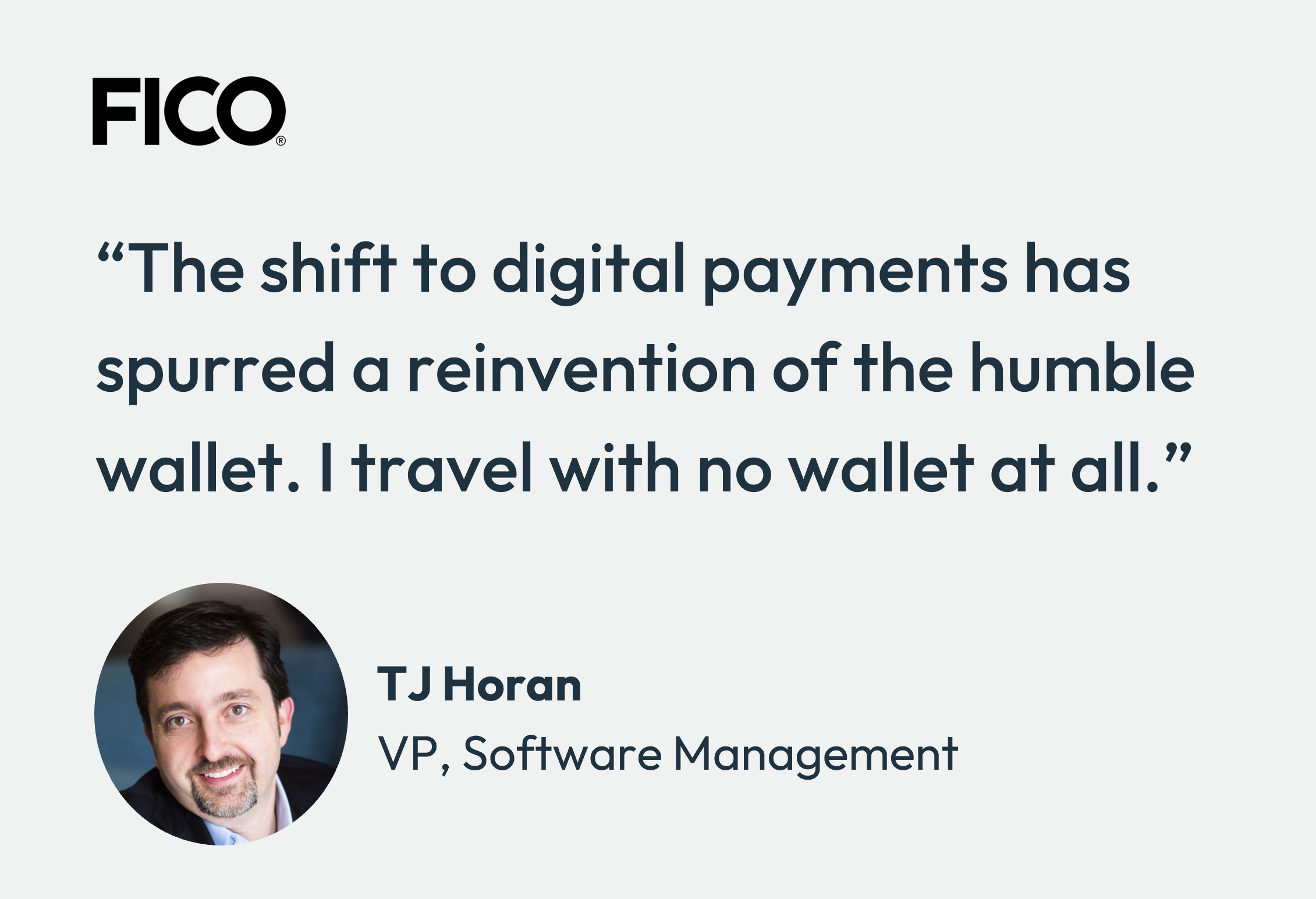 TJ Horan on digital wallet