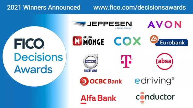 FICO Decisions Awards winners 2021