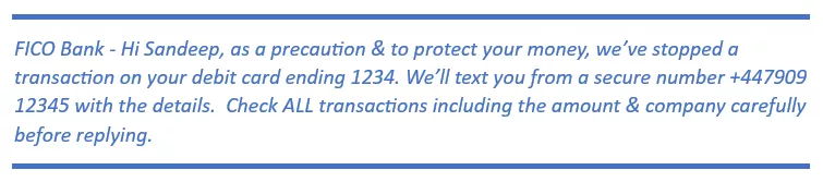 Sample message
