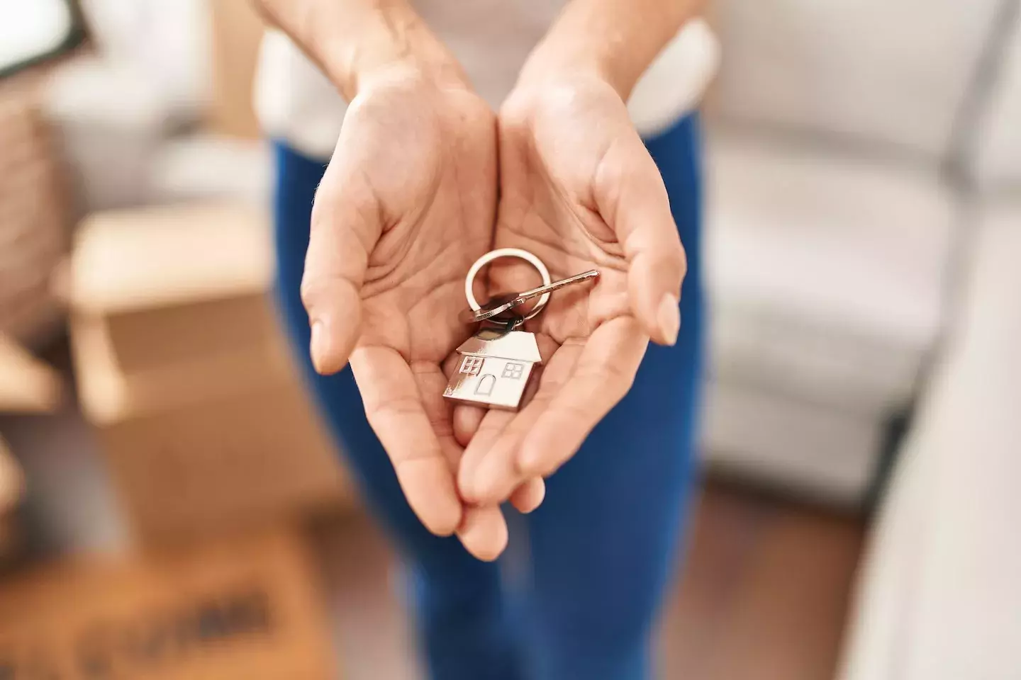 Woman House Keys