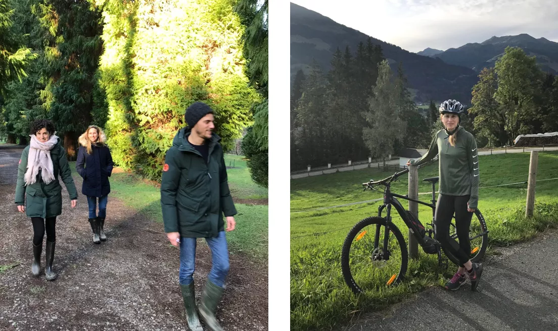 Anat Hoida hiking and cycling
