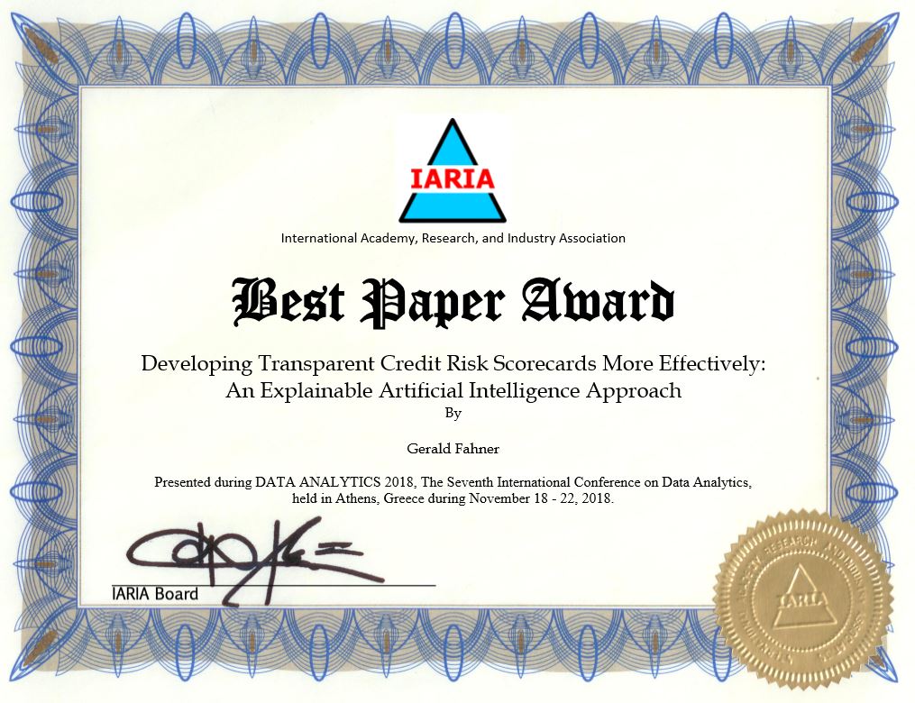 award certificate