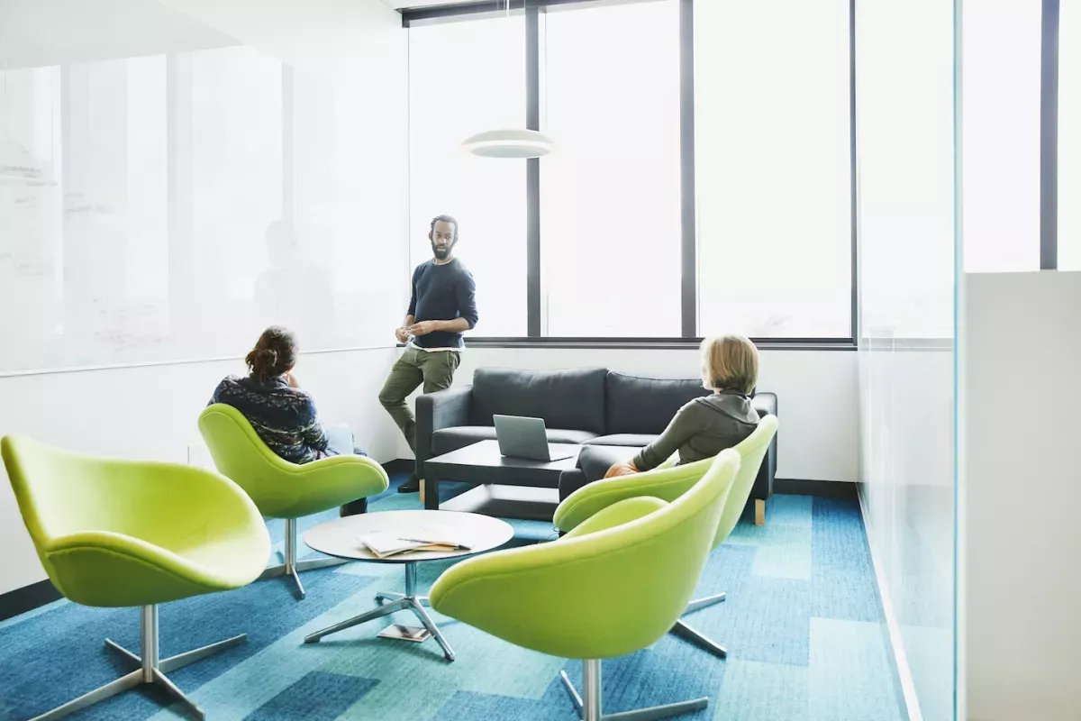 Pessoas de negócios em uma reunião