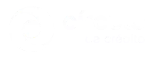 logotipo do círculo de crédito escuro
