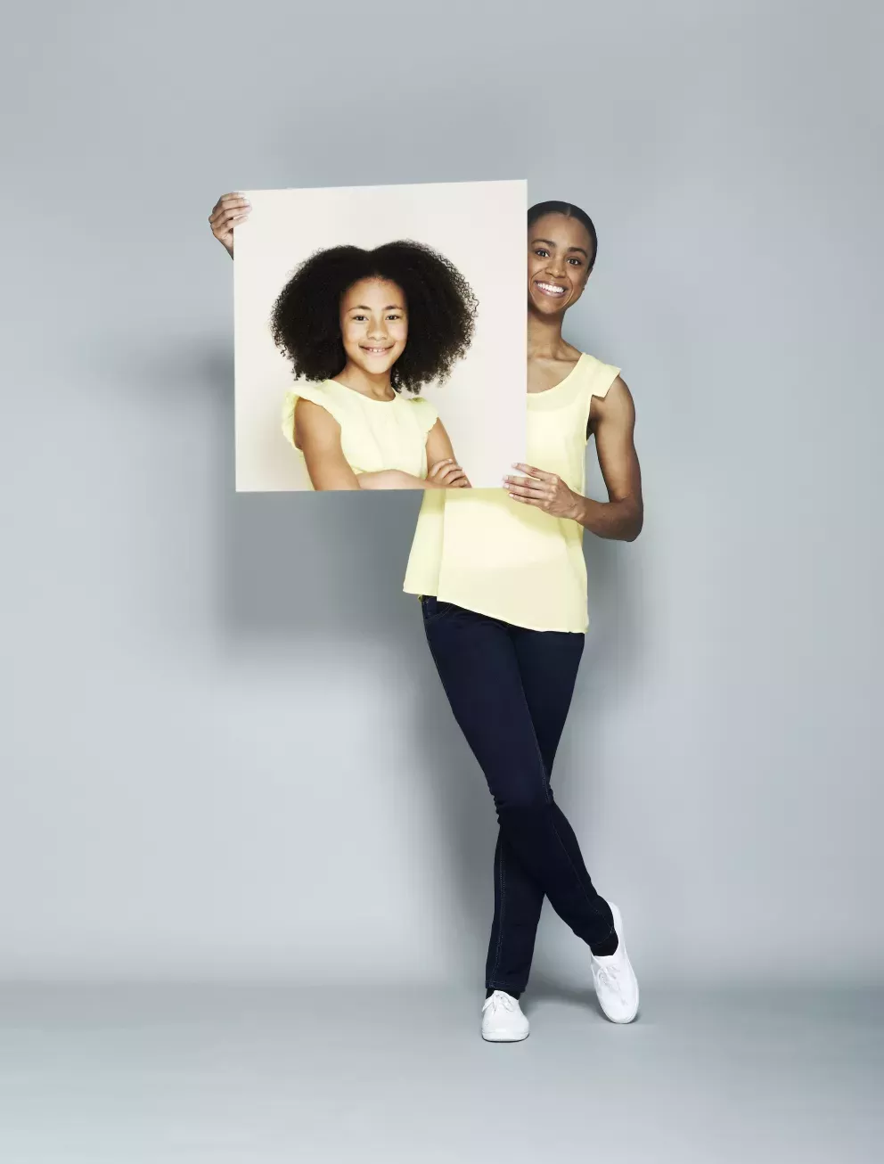 Woman with picture