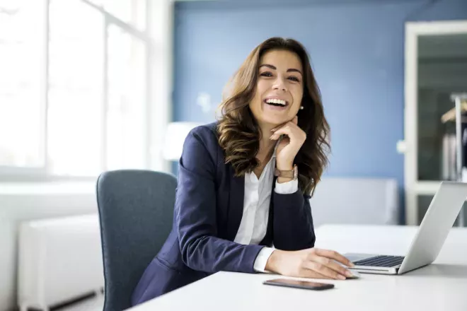Woman executive in an office