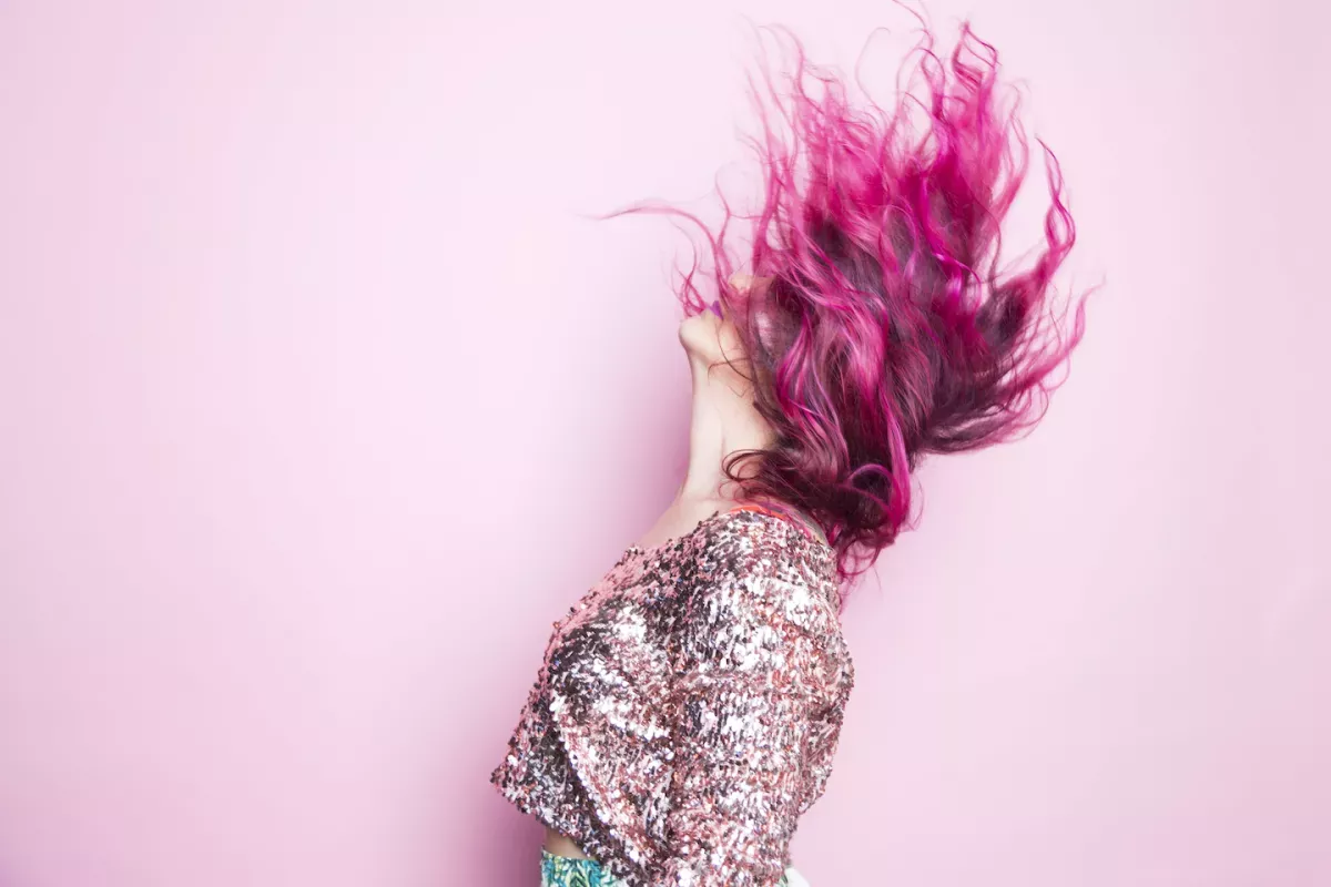 cabello rosado