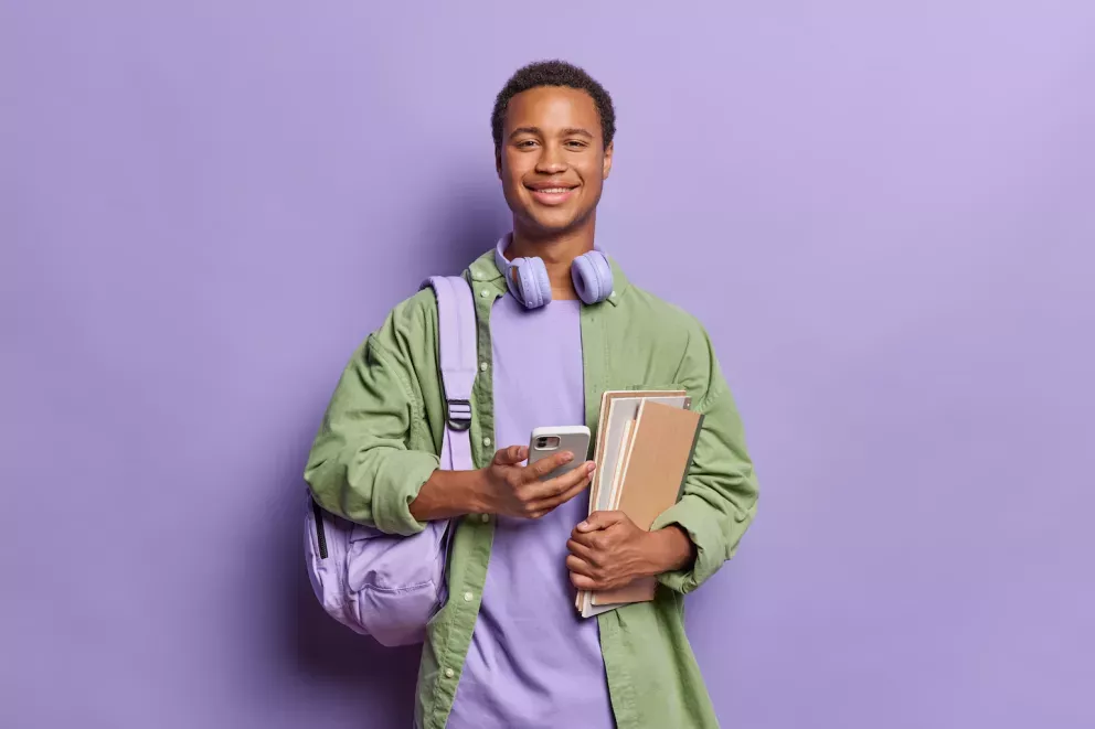 estudiante sonriente estudiante sonriente