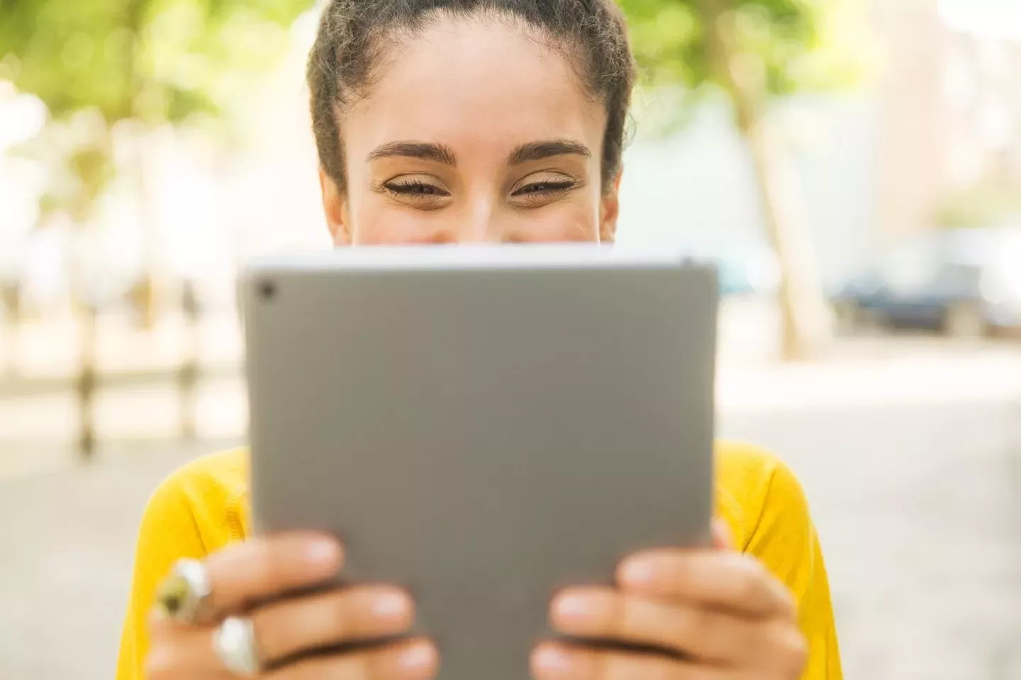 Mujer tomando foto