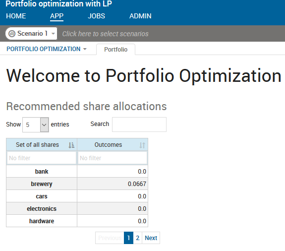 Adding a Table to a Simple VDL View