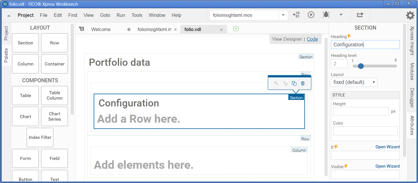 VDL view designer in Xpress Workbench Chap9/wbvdl5.png