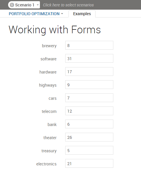 A Rendered VDL Form