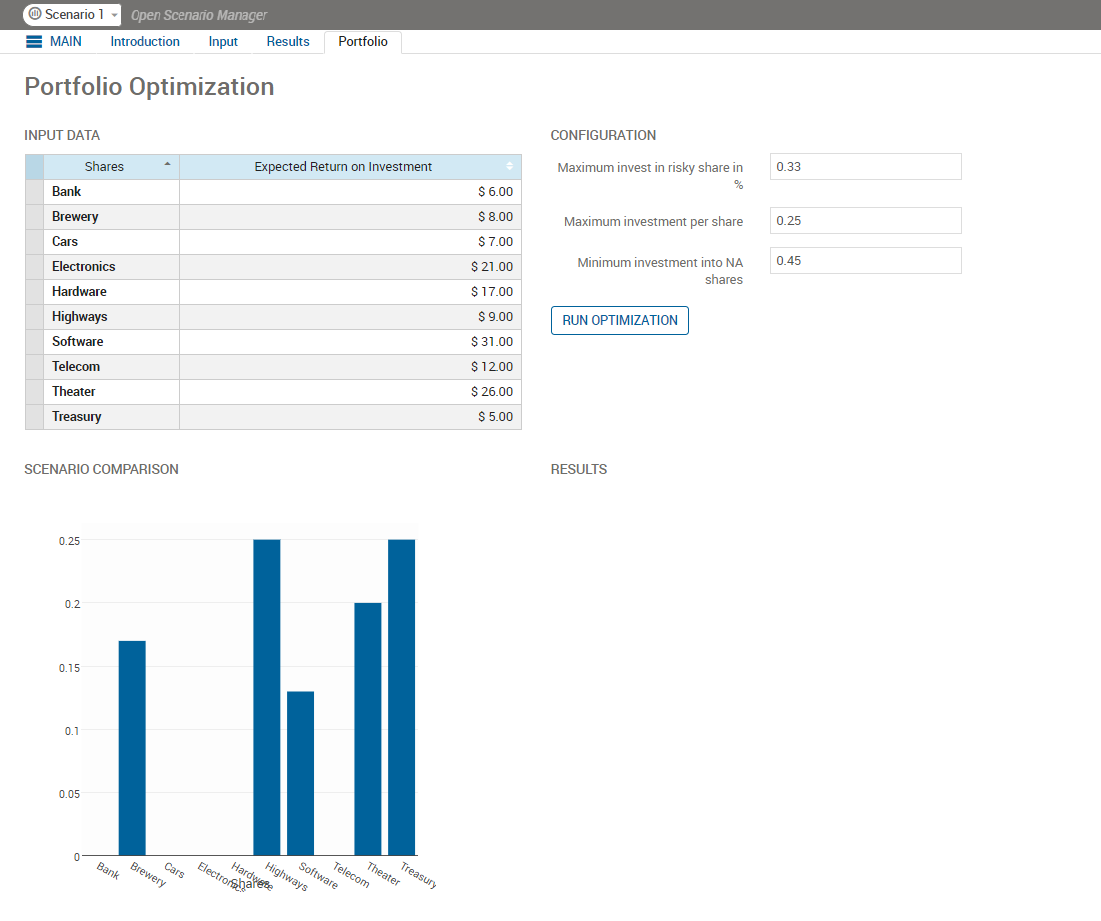 Creating a View for the Python Portfolio Example