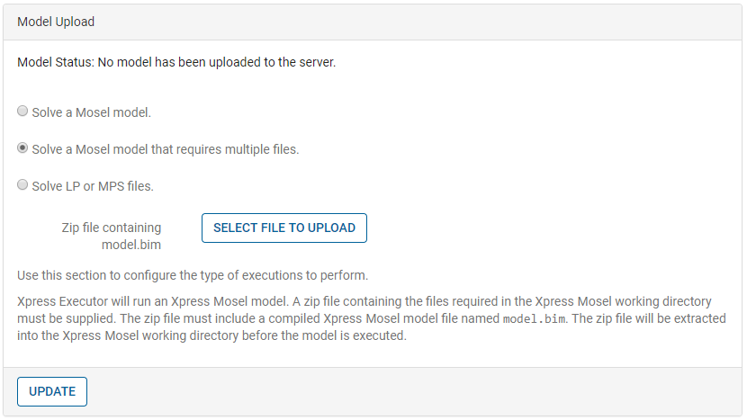 Configuring and Deploying a FICO® Xpress Executor Component