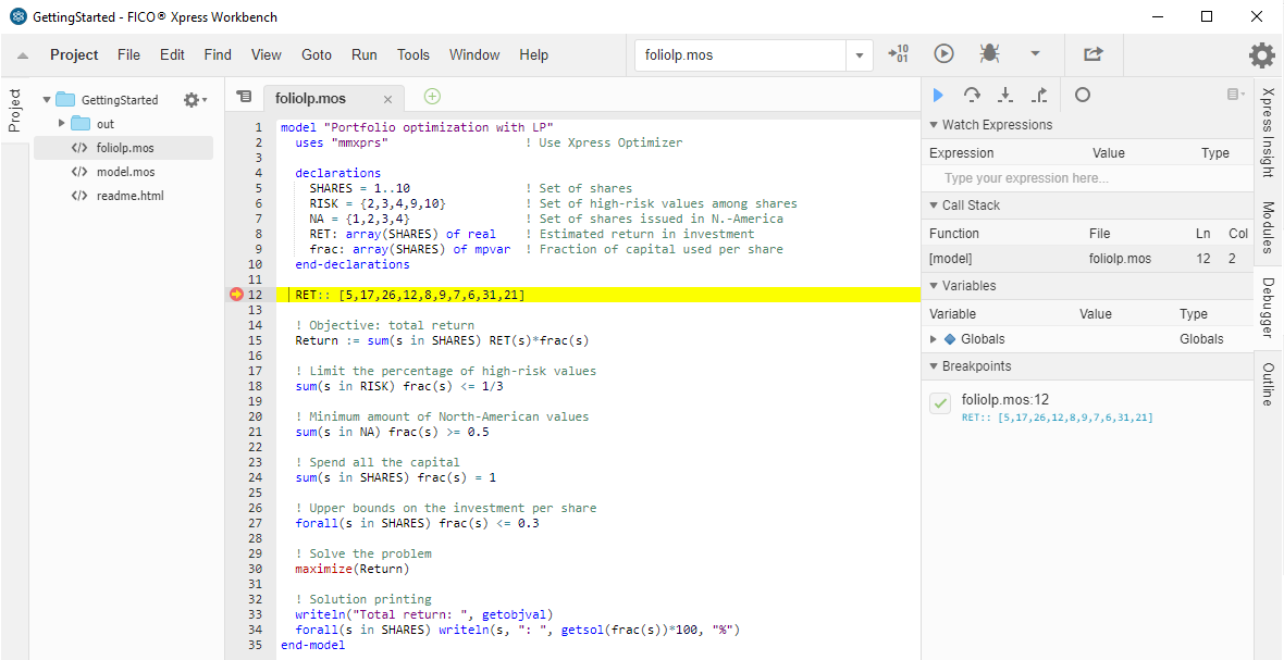 Debug run with breakpoint Chapi123/wbbreakpnt.png