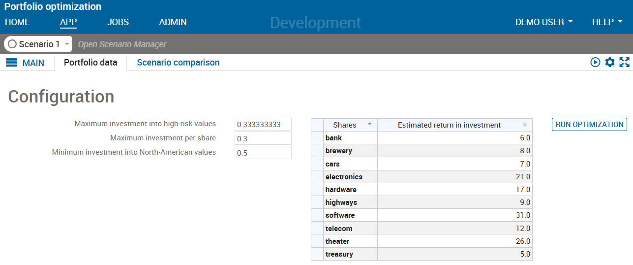 Display after scenario loading Chap914/xi5scen3.png