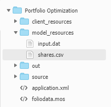 Uploaded Model Source and Data Files