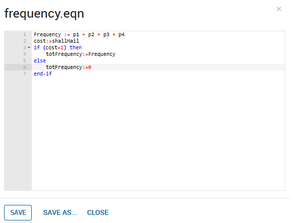 The Decision Optimizer Text Editor