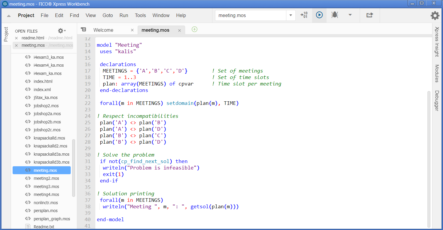 Workbench workspace after opening a model KalisUG/wbentryka.png