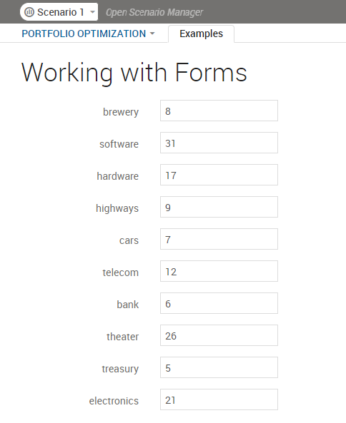 A Rendered VDL Form