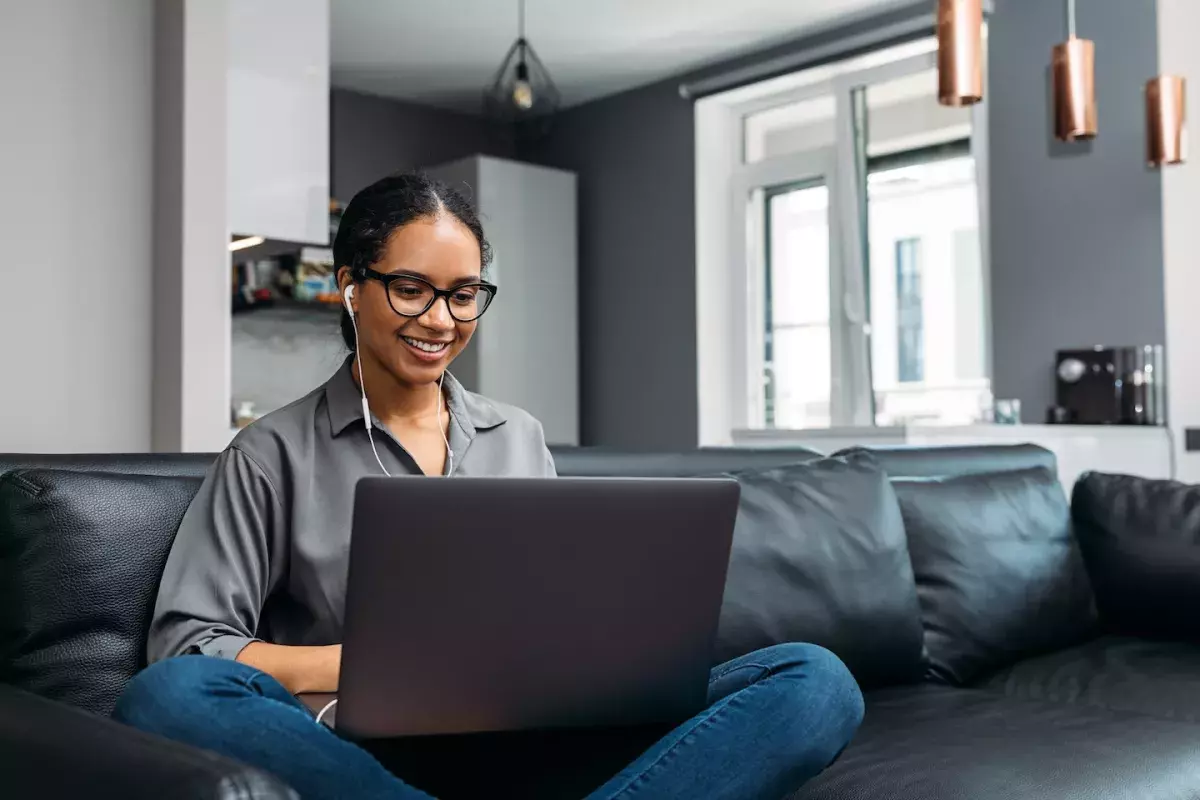 person using computer