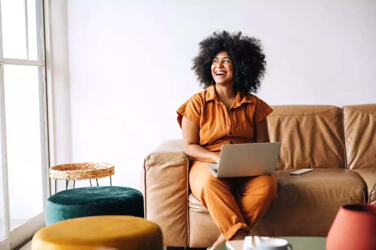 person using computer