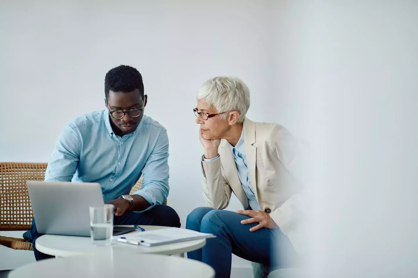 people working in an office