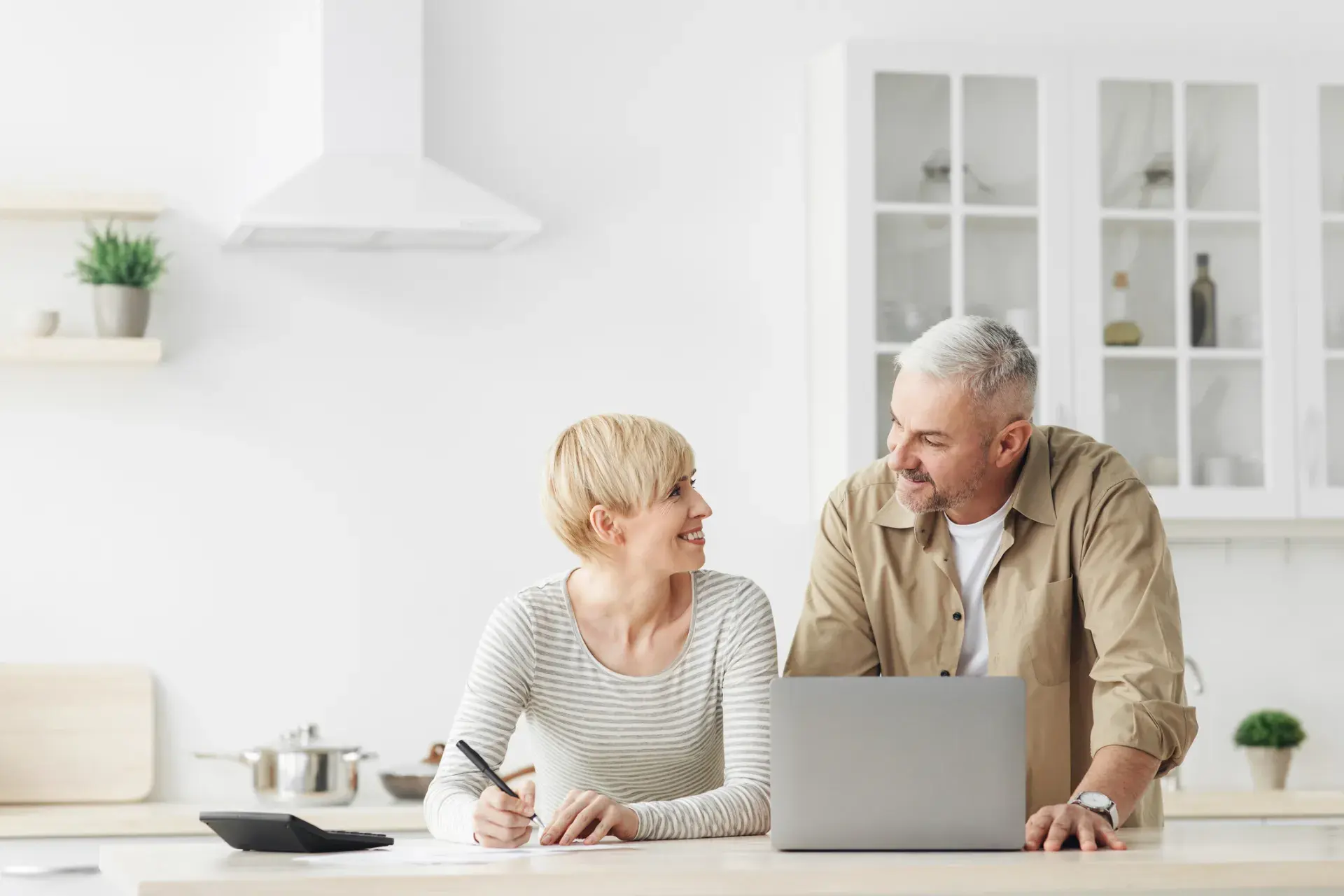 Couple on laptop