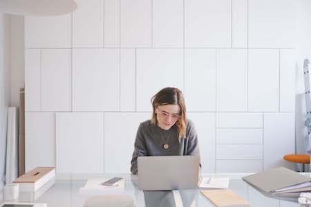 woman on laptop