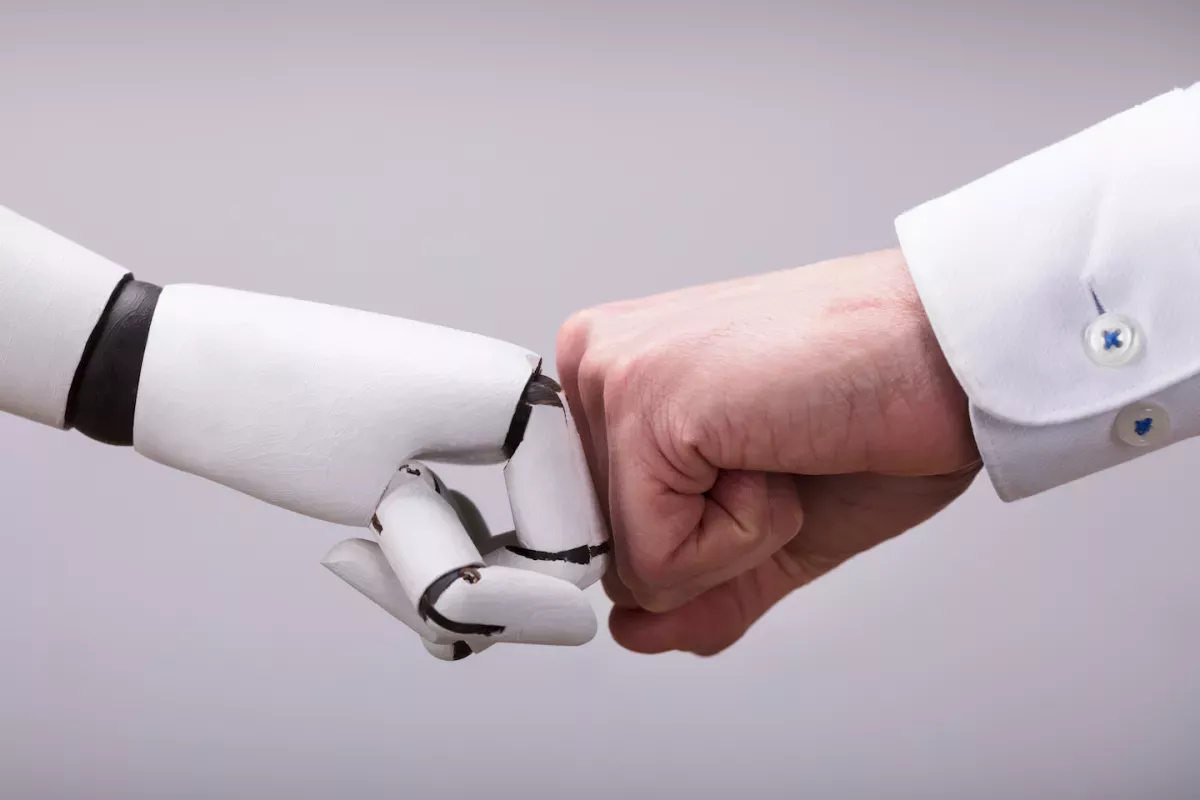 Business man giving a fist bump
