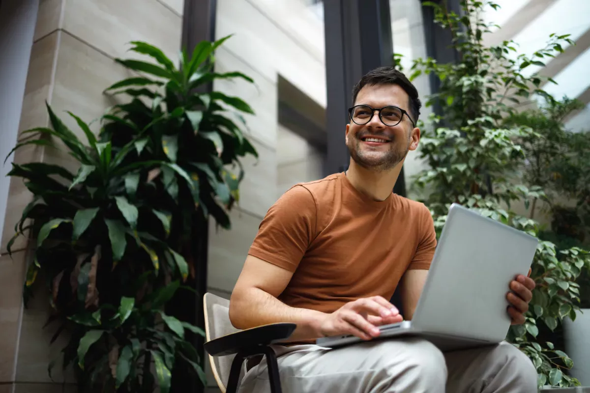 Man working in an office