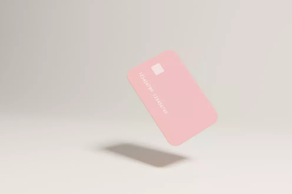 Pink credit card