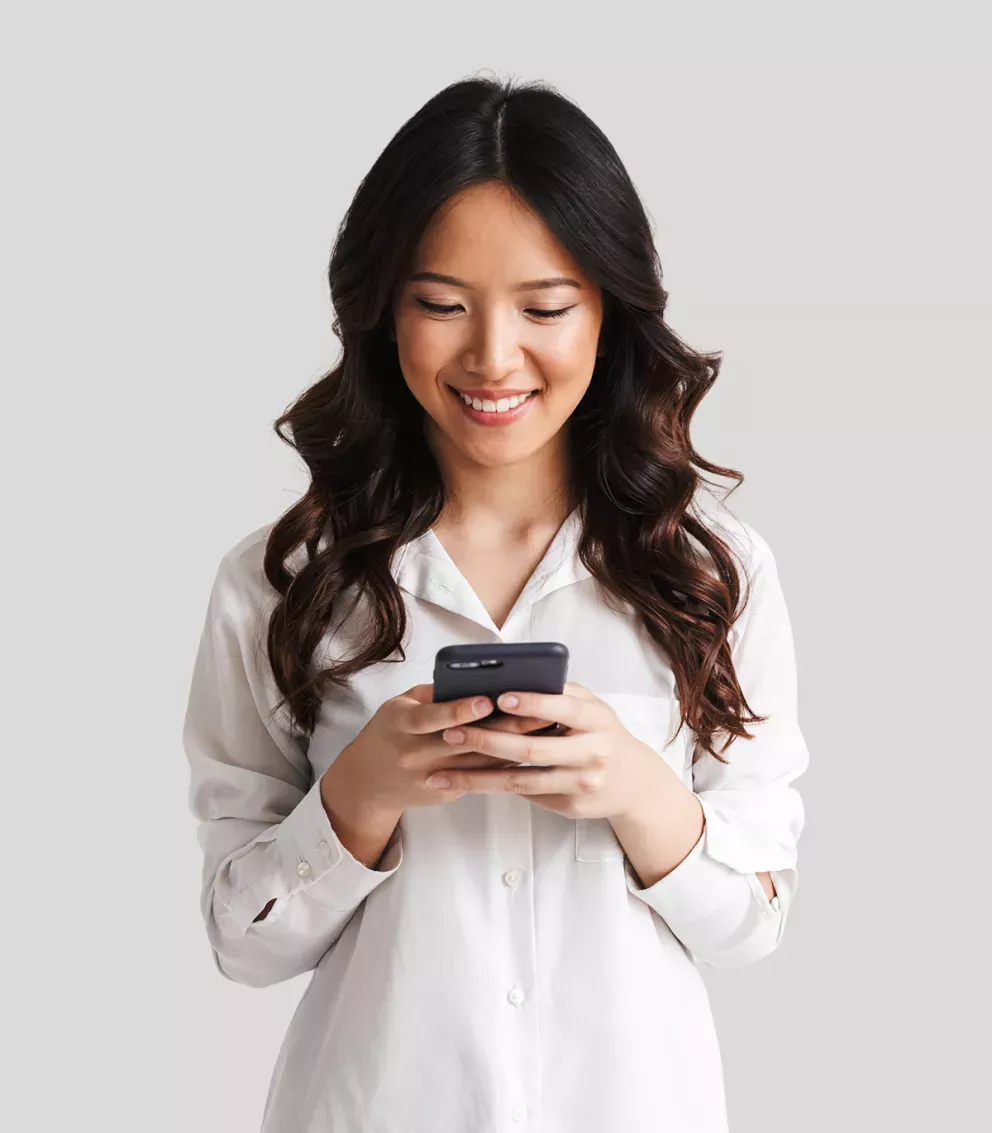 woman looking at phone woman looking at phone