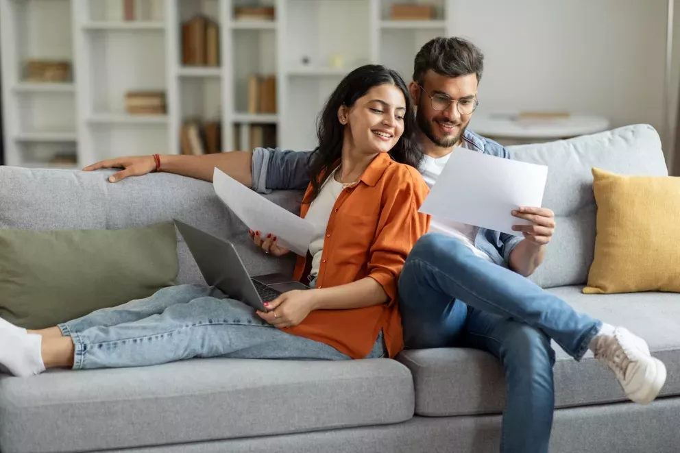 Couple on couch