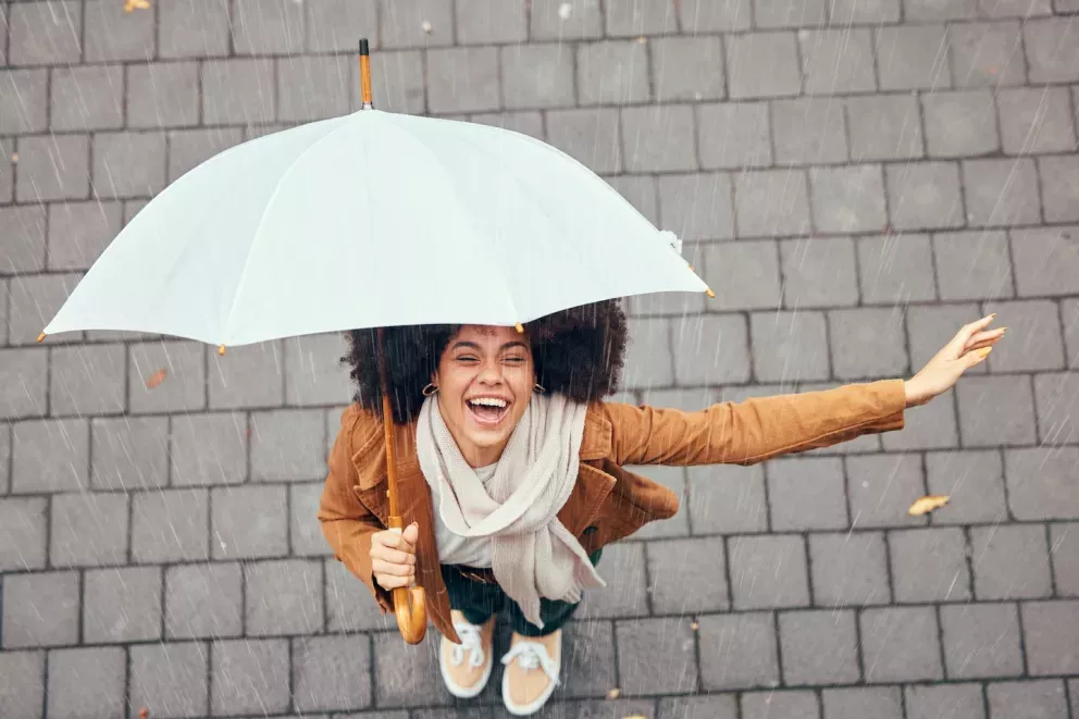 Woman with umbrella Woman with umbrella