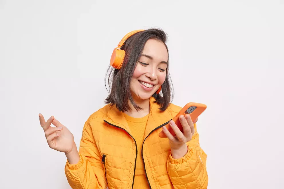 Girl with phone Girl with phone
