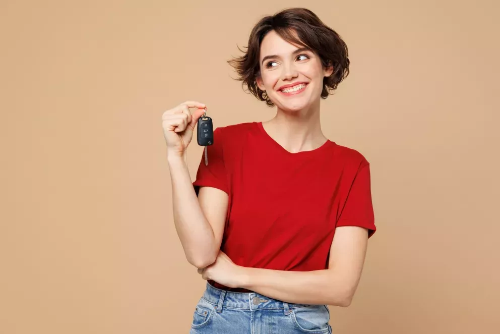 Woman with keys Woman with keys