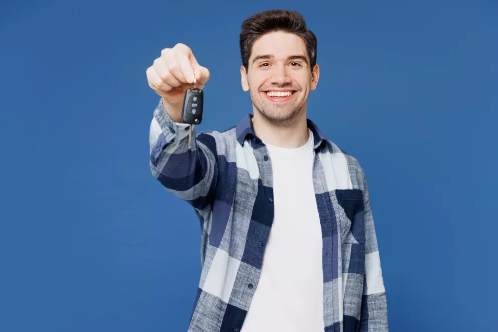 Man with keys Man with keys