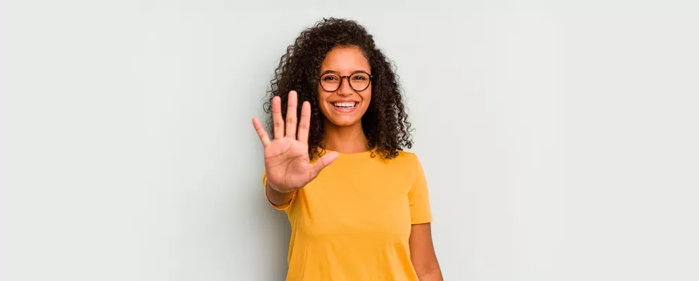 Woman and hand Woman and hand