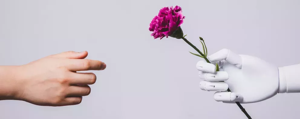 Robot and human hands