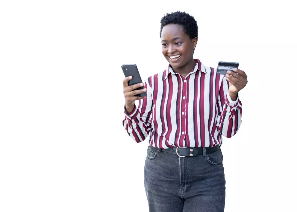 Woman with phone