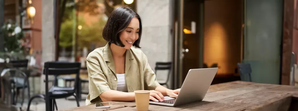 Woman with laptop Woman with laptop