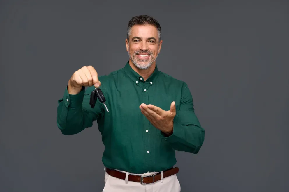 Man with keys Man with keys