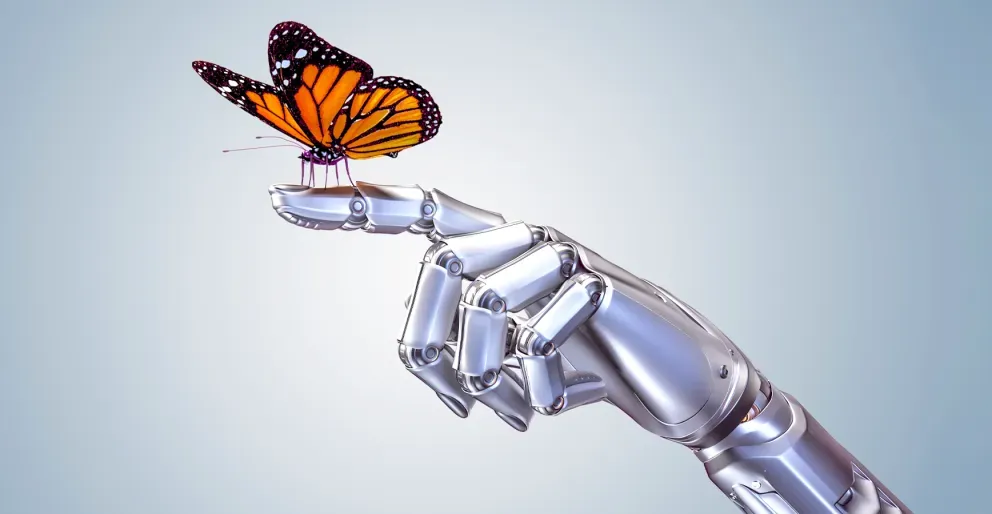 AI and butterfly