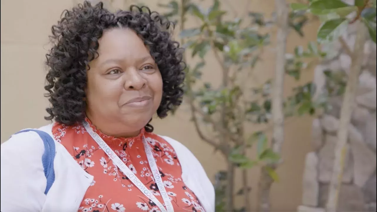 person speaking at fico world 2022